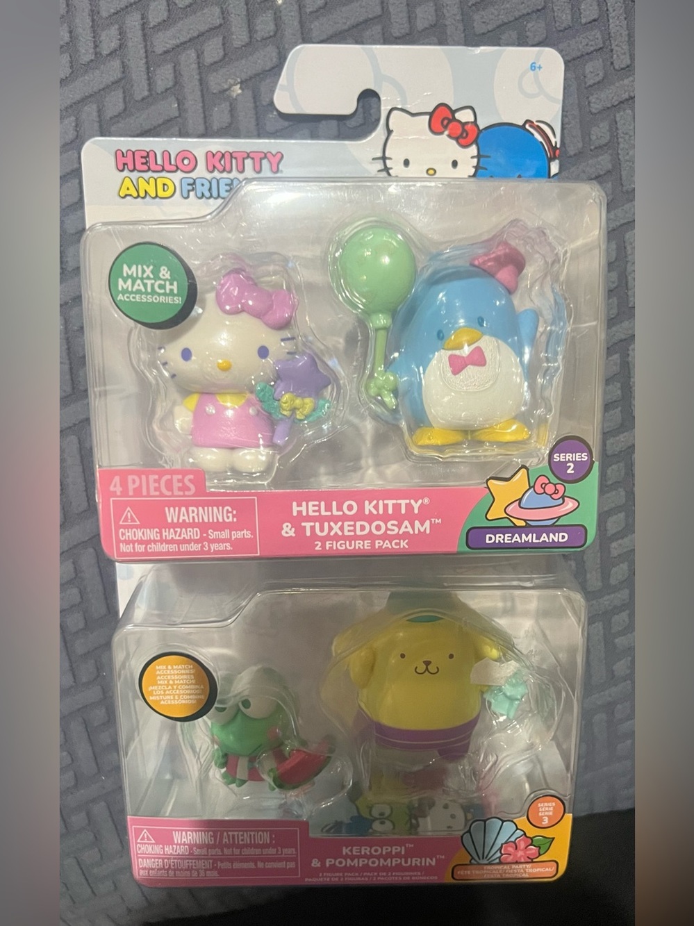 Hello Kitty and Friends Figurine Sets, NEW